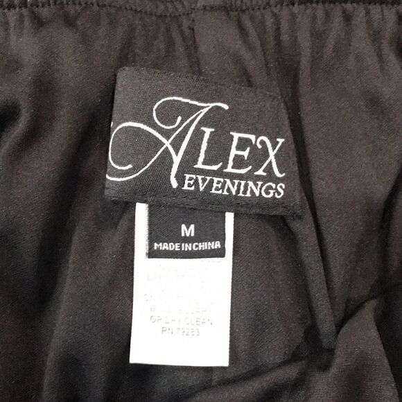 Alex Evenings Flowy Wide Leg Dress Pant, Medium, Black - Picture 5 of 6